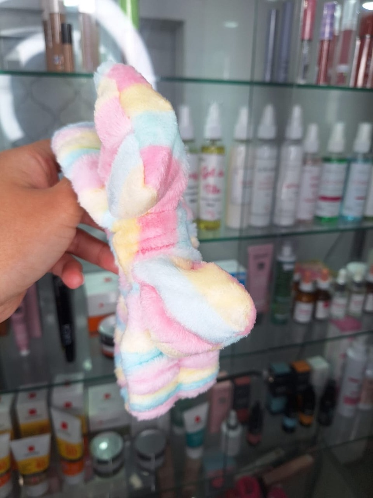 Vincha Skin Care Rallada Colores Pasteles