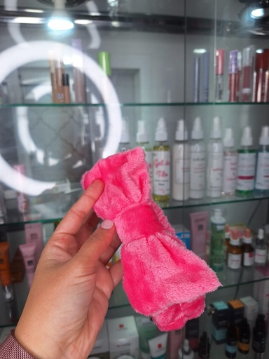 Vincha Skin Care Moño Be Pretty Like You Color Fucsia