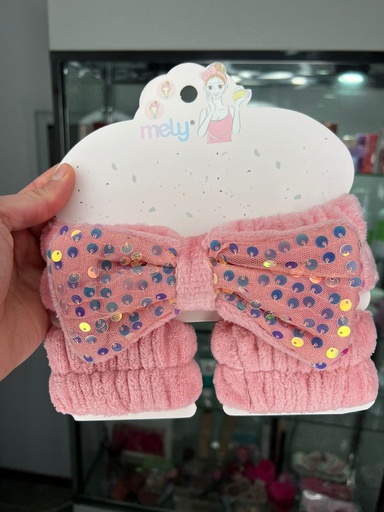 Kit Vincha Moño y Muñequera  Mely